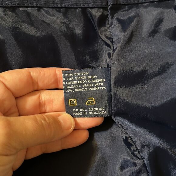 Pacific Trail 1X Green Navy Cotton Blend Canvas Material Rain Utility Jacket - Picture 16 of 16